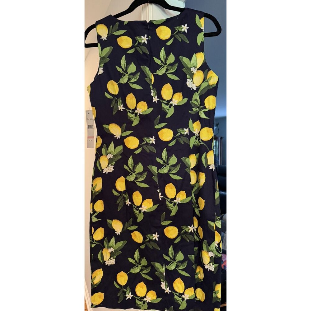 Chetta B Lemon Print Fit & Flare Dress - Fresh Summer Style Size 10 NWT